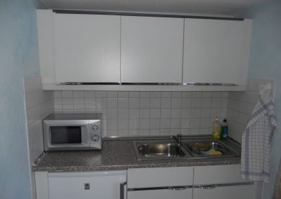 Küche im Ferienhaus 1, Ferienhäuser Vorwachs in Goyatz am Schwielochsee